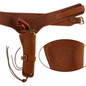 Ceinturon Confederation State  - 110 cm - Marquage CS + holster.