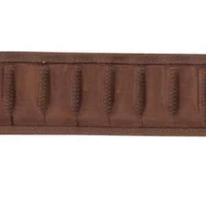 Cartouchière daim velours marron à tubes - Country Sellerie