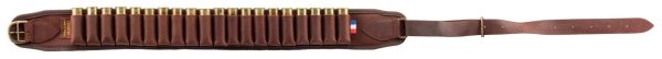 Cartouchières croupon ciré marron à tubes - Country Sellerie
