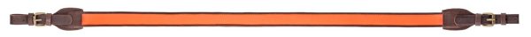 Bretelle carabine en cuir orange antidérapante - Country Sellerie