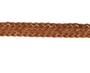 Bretelle cuir gras tressée 7 brins - Country Sellerie