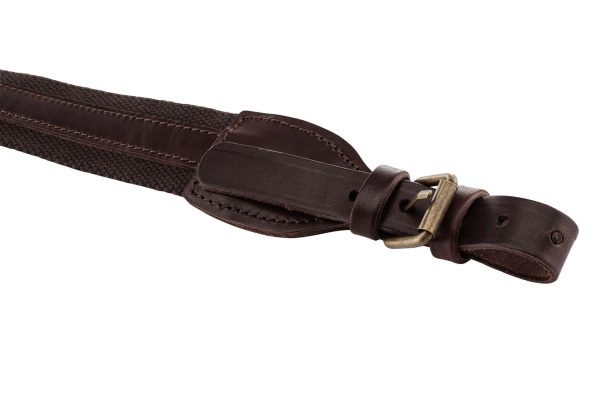 Bretelle fusil toile anti dérapante et cuir – Image 2