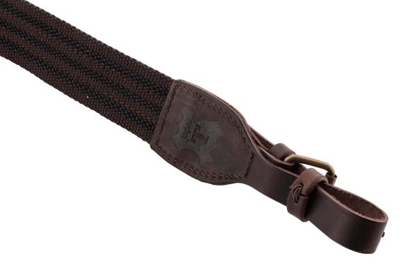 Bretelle fusil toile anti dérapante et cuir – Image 3