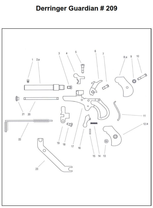 Pistolet Derringer Guardian cal. 4,5 mm – Image 2