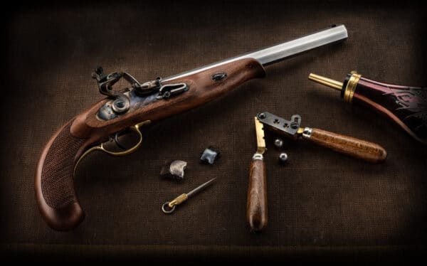 Pistolet Pedersoli Continental target à Silex – Image 2