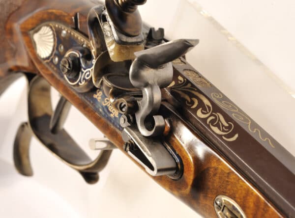 Pistolet Pedersoli Le Page Target Luxe à silex – Image 4
