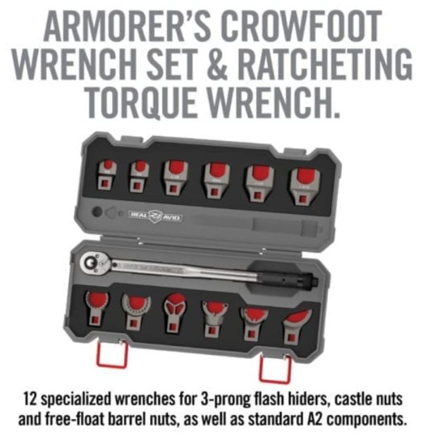 Kit pour AR15 REAL AVID MASTER-FIT Clef dynamométrique + 12 pièces – Image 2
