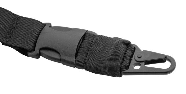 Sangle 1 point dégrafable avec attache crocodile Noire – Image 2