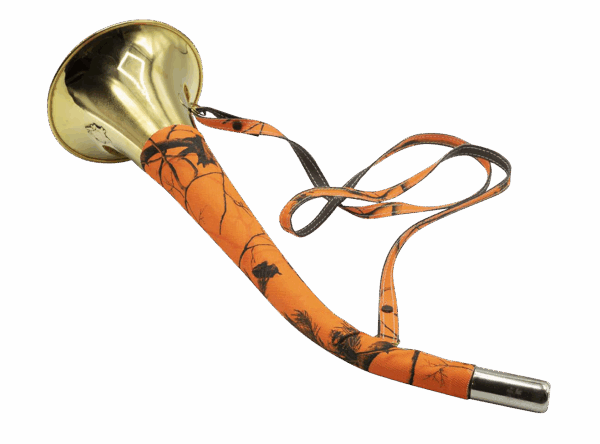 Corne Pavillon Januel Laiton Gainée Orange Camo 50cm – Image 4