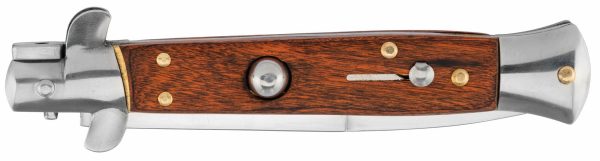Couteau pliant cran d'arrêt automatique bois sicilien – Image 2