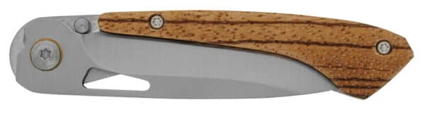 Couteau pliant à ouverture à pivot avec manche en bois – Image 4