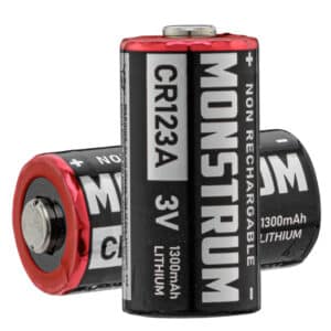 Piles Monstrum CR123A 3V - sachet de 2