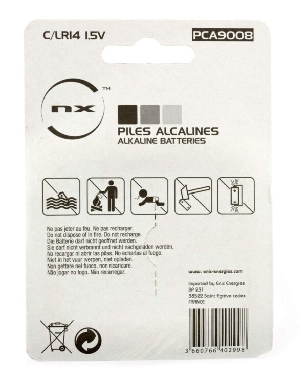 Piles alcalines C/LR14 1,5 volt - NX-Ready – Image 3
