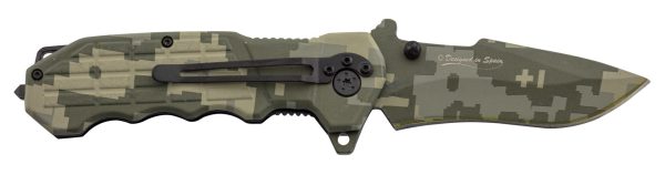 Couteau pliant tactique digital camo – Image 3