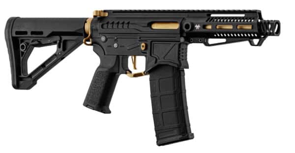 Réplique R15 mod 1 Zion Arms noire et or garde main court – Image 2