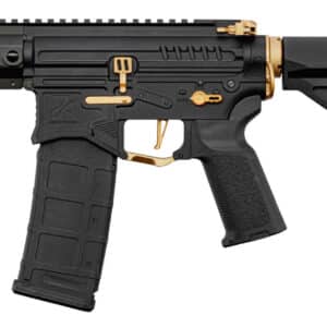 Réplique R15 mod 1 Zion Arms noire et or garde main court