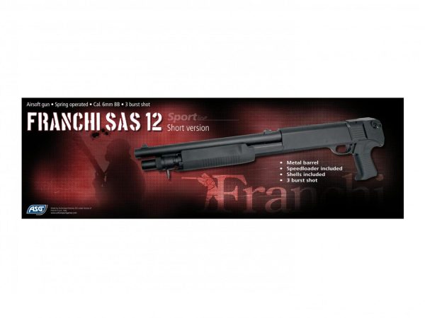 Réplique Fusil à pompe à douilles Franchi SAS 12 3-burst ressort - asg – Image 2