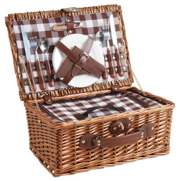 Valise pique-nique isotherme 2 personnes (porcelaine) – Image 2