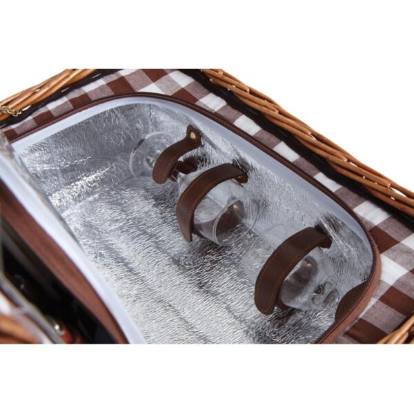 Valise pique-nique isotherme 2 personnes (porcelaine) – Image 4