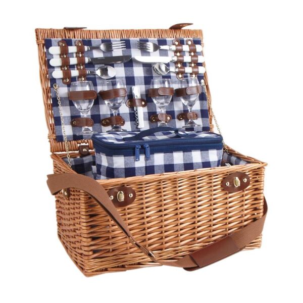 Valise pique-nique isotherme 4 personnes (porcelaine) – Image 3
