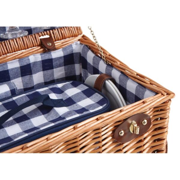 Valise pique-nique isotherme 4 personnes (porcelaine) – Image 4