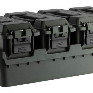 Set 4 caisses à munitions avec bac de transport