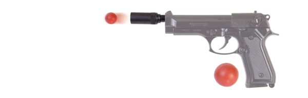 Adaptateur pour armes d'alarme + 10 projectiles Self Gomm calibre 18 mm – Image 7