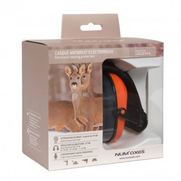 NUM'AXES - Casque antibruit électronique CAS1034 Orange – Image 2