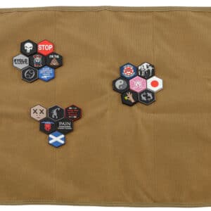 Présentoir à patch Tan  avec 20 patchs aléatoires sentinelle gear