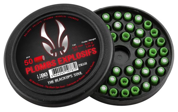 Plombs Explosif The Black Ops Soul à tête plate cal. 4,5 mm – Image 4
