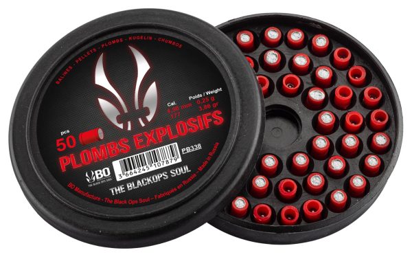 Plombs Explosif The Black Ops Soul à tête plate cal. 4,5 mm – Image 3