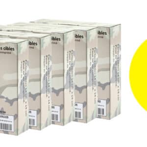 Pack Cibles cartonnées 14 x 14 cm Shoot Again (x5)