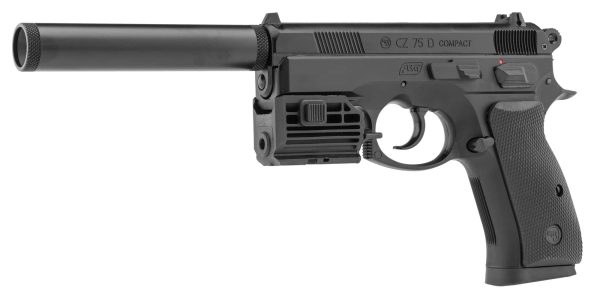 Pack airsoft CZ75D CO2 + mallette + laser + silencieux – Image 2