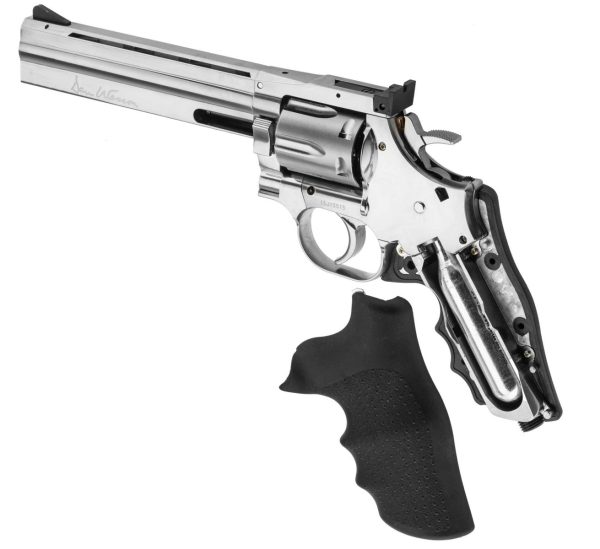 Réplique airsoft revolver Dan Wesson 715 CO2 Silver 6 Pouces – Image 3