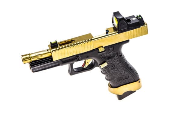 Pistolet Airsoft GBB Vorsk EU7-T Noir & Or – Image 4