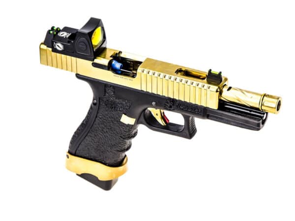 Pistolet Airsoft GBB Vorsk EU7-T Noir & Or – Image 3