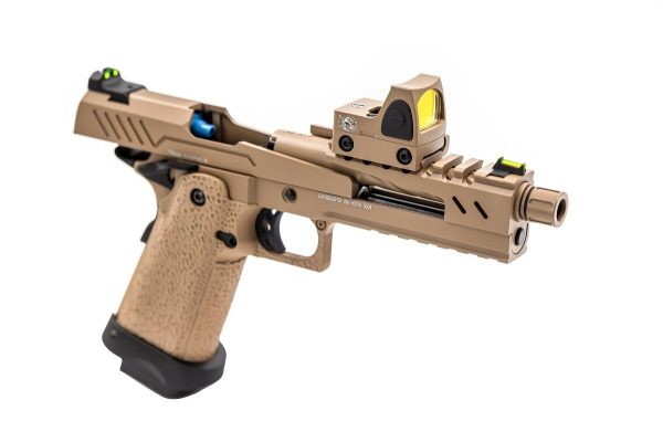 Réplique GBB gaz Hi-Capa 5.1 SPLIT All Tan 1,0J + point rouge BDS – Image 2