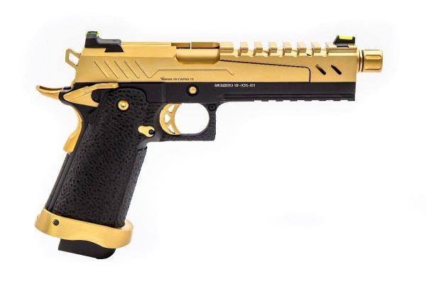 Réplique GBB gaz Hi-Capa 5.1 SPLIT Gold / Noir 1,0J – Image 3