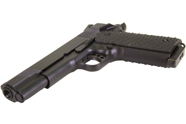 Réplique airsoft GBB 1911 MEU Raven full metal gaz noir 1,0J – Image 3