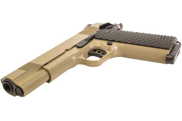 Réplique airsoft GBB 1911 MEU Raven full metal gaz tan 1,0 J – Image 3