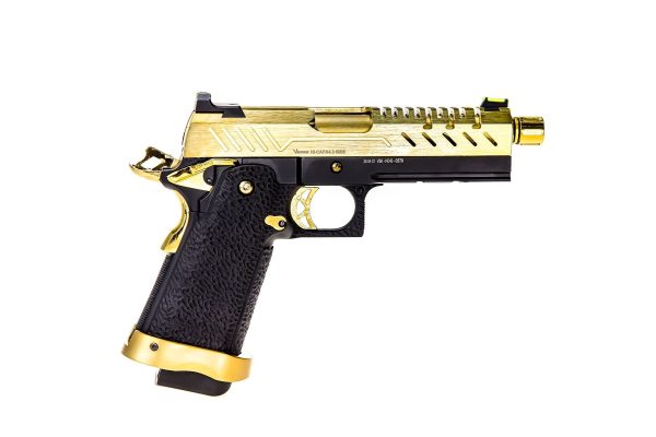 Réplique GBB gaz Hi-Capa 4.3 Noir / Or 0,9J – Image 4