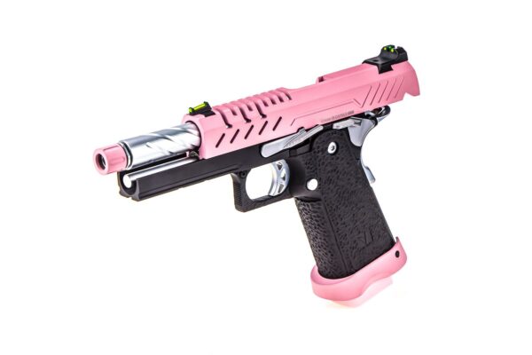 Réplique GBB gaz Hi-Capa 4.3 Noir / Rose 0,9J – Image 2