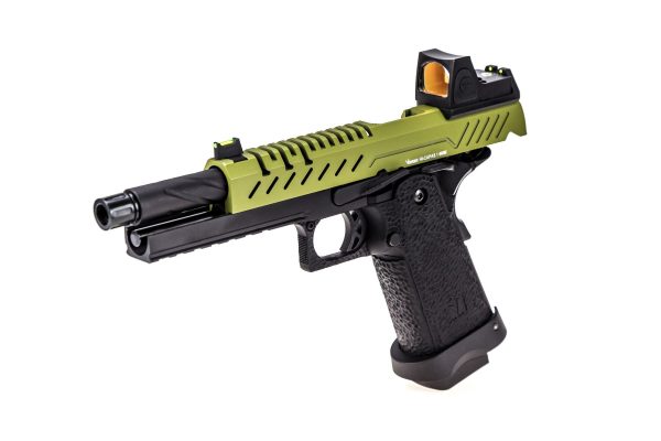 Réplique GBB gaz Hi-Capa 5.1 Noir / OD 1,0J + point rouge BDS – Image 2