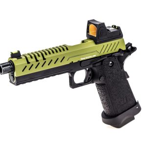 Réplique GBB gaz Hi-Capa 5.1 Noir / OD 1,0J + point rouge BDS