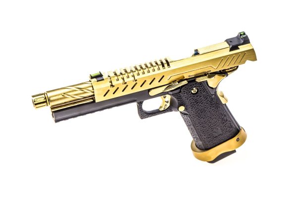 Réplique GBB gaz Hi-Capa 5.1 Noir / Or 1,0J – Image 2