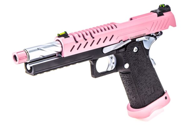 Réplique GBB gaz Hi-Capa 5.1 Noir / Rose 1,0J – Image 2