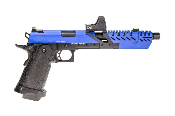 Réplique GBB gaz Hi-Capa TITAN 7 Noir / Bleu 1,0J + point rouge BDS – Image 4