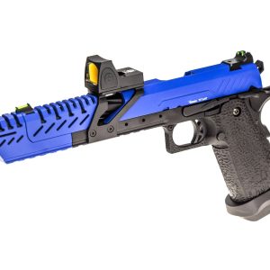 Réplique GBB gaz Hi-Capa TITAN 7 Noir / Bleu 1,0J + point rouge BDS
