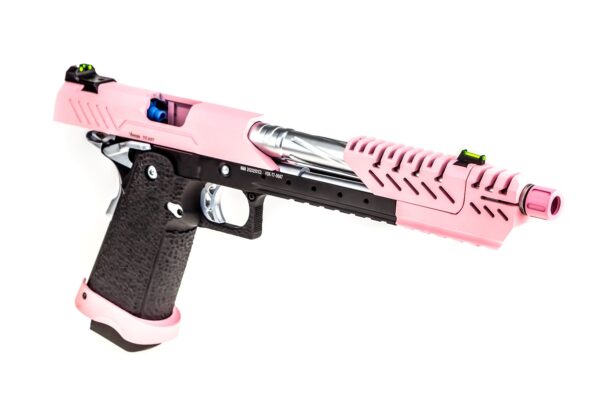 Réplique GBB gaz Hi-Capa TITAN 7 Noir / Rose 1,0J – Image 2