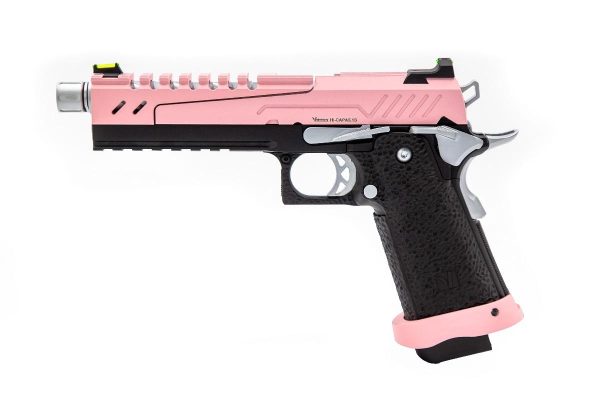 Réplique GBB gaz Hi-Capa 5.1 SPLIT Pink / Noir / Chrome 1,0J – Image 4